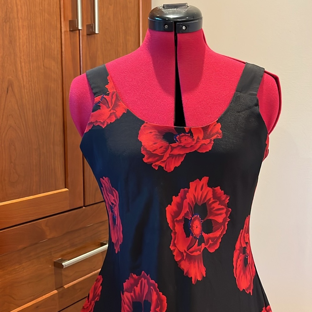 EUC ❤️ Vintage Scarlet Moody Floral Mini Fit & Flare Sundress Sz 4 / US XS - S - Picture 6 of 11